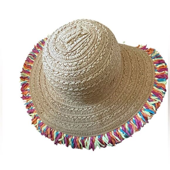 BETSEY JOHNSON STRAW SUN HAT OS - Picture 3 of 7